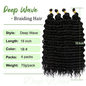 EERYA crochet hair pack showing deep ocean wave texture