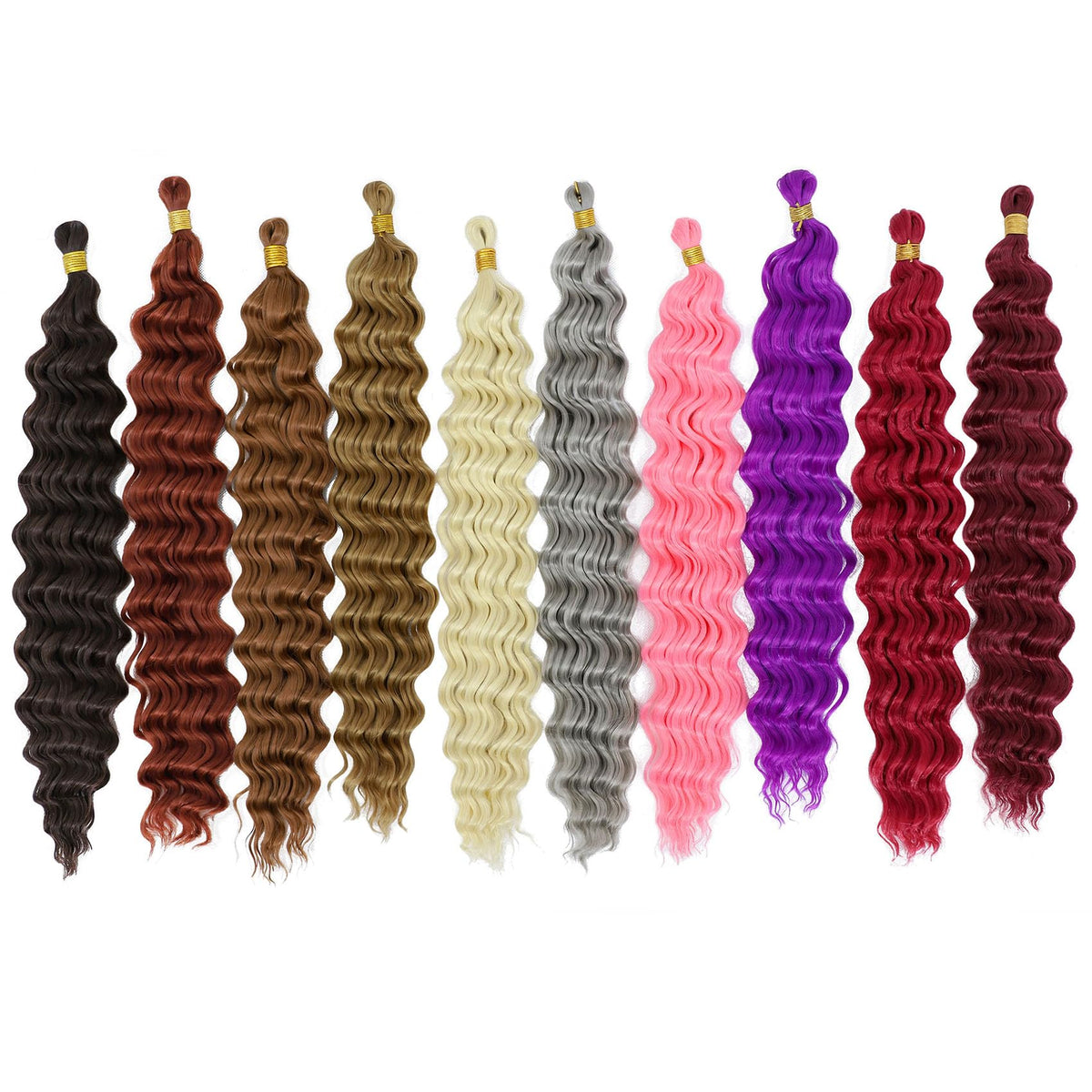 EERYA Long Curly Braiding Hair 18 Inch in multiple colour options