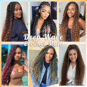 EERYA Long Curly Braiding Hair 18 Inch in T1B/30 colour
