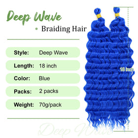 EERYA Long Curly Braiding Hair 18 Inch packaging