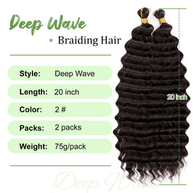 EERYA Long Curly Braiding Hair 20 Inch packaging