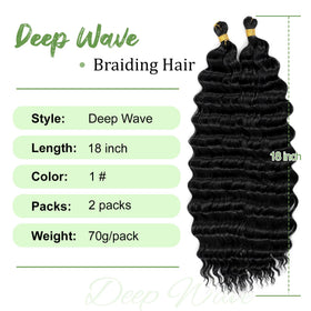 EERYA Ocean Wave Crochet Hair 18 Inch packaging