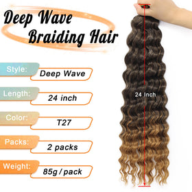 EERYA ocean wave crochet hair in packaging
