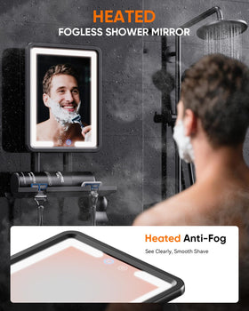 eeuuty Heated Shower Mirror with Natural lighting mode