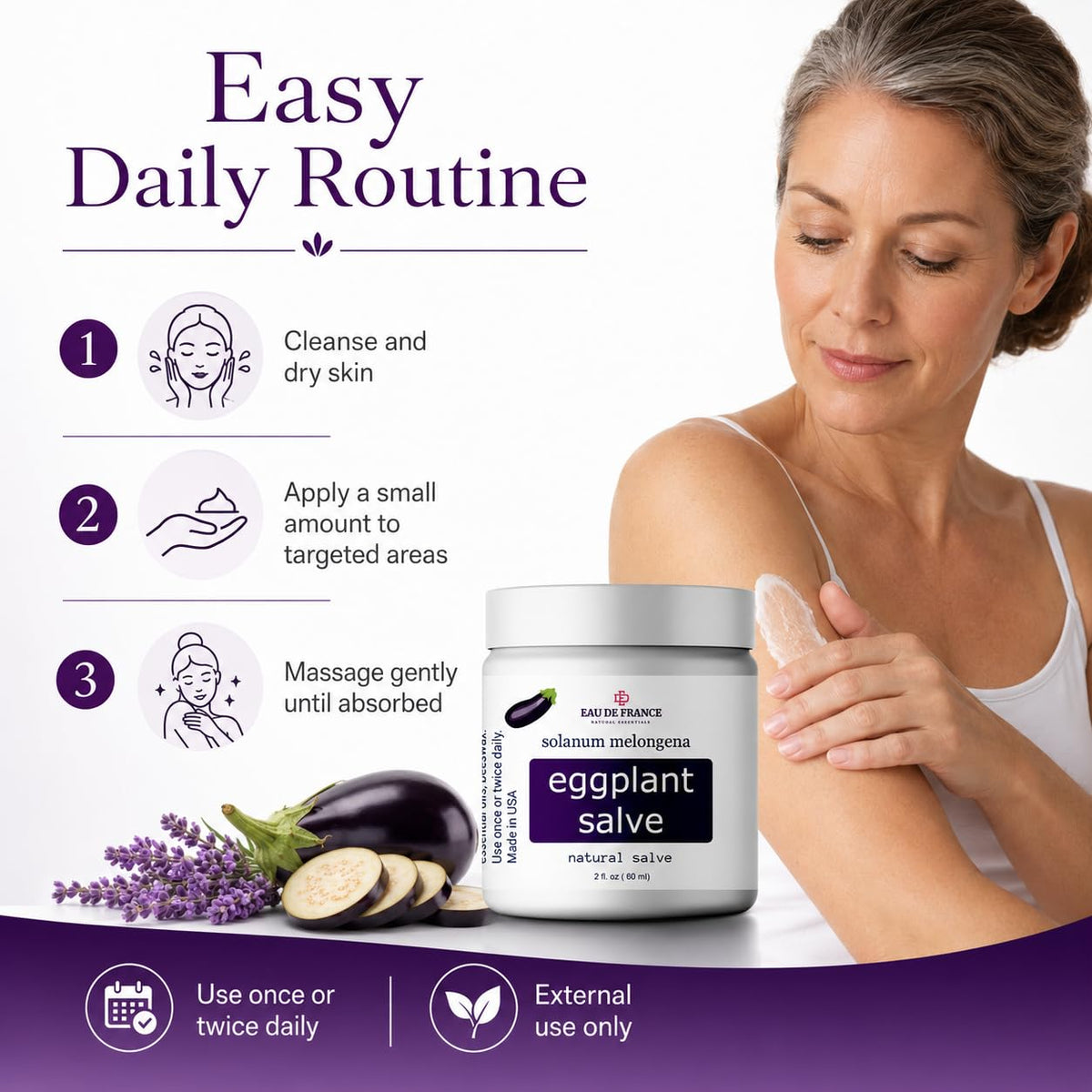 Eggplant Salve Skin Moisturizing Balm ingredients list