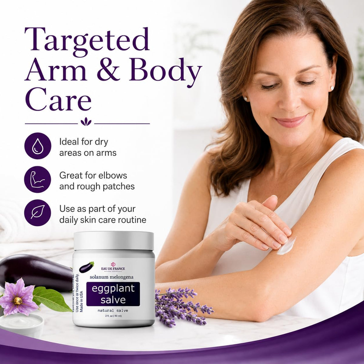 Eggplant Salve Skin Moisturizing Balm texture close-up