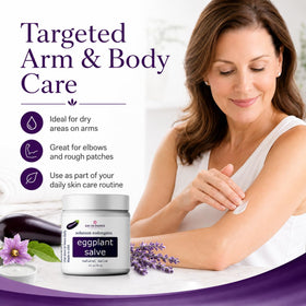 Eggplant Salve Skin Moisturizing Balm texture close-up