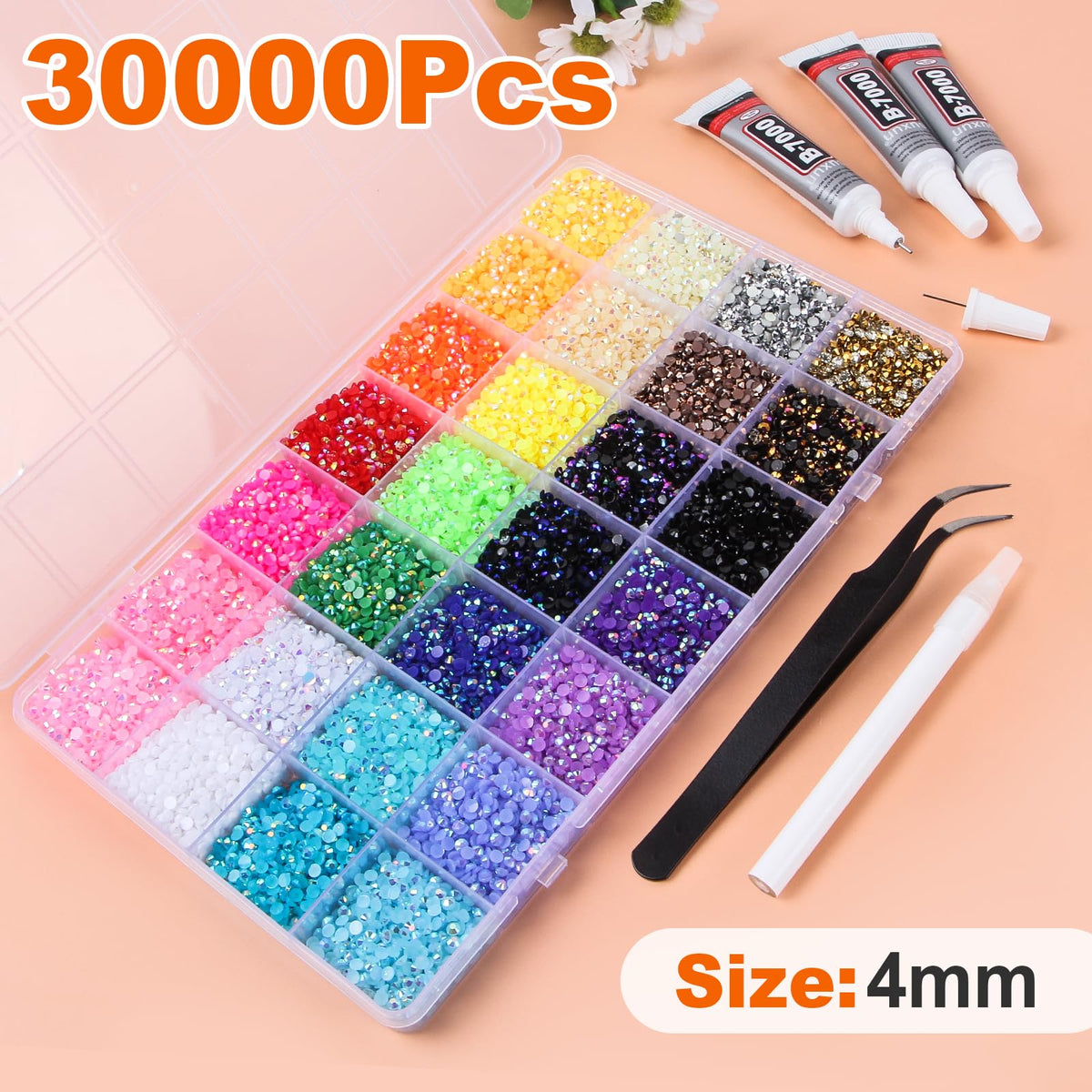 EGKamh B7000 glue tubes included in the rhinestone kit