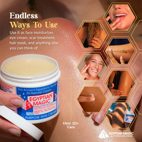 Egyptian Magic All Purpose Moisturising Cream application on skin