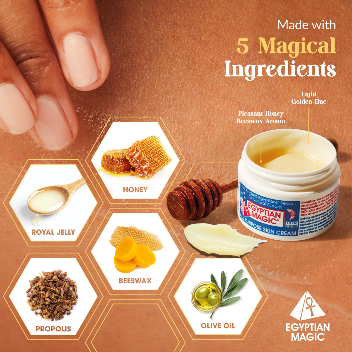 Egyptian Magic cream texture close-up