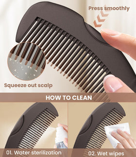 EHBELIF comb with rubberized anti-slip handle