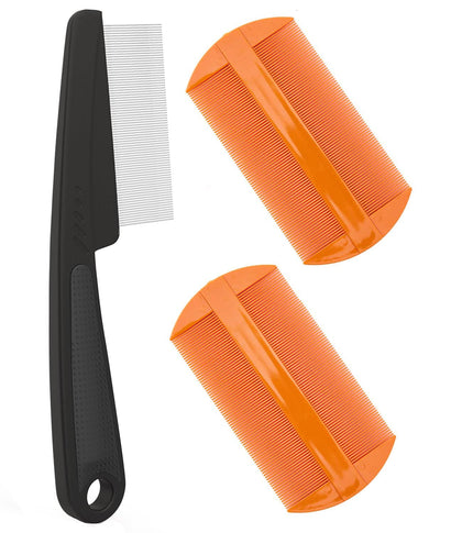 EHBELIF Dandruff Comb Removal 3PC Hair Grooming Set front view