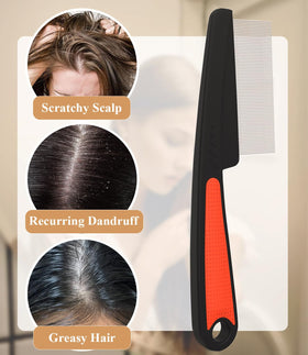 EHBELIF Dandruff Comb set with packaging