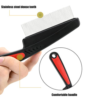 EHBELIF ergonomic handle of the dandruff comb for comfortable grip