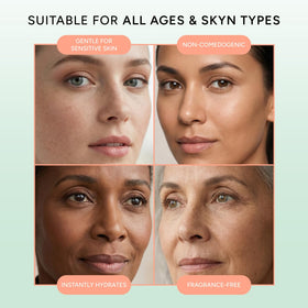 Eight Saints All In Eye Cream application on skin