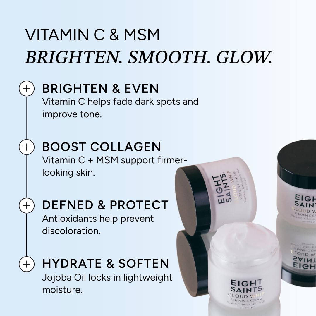 Eight Saints Cloud Whip Vitamin C Face Moisturiser packaging