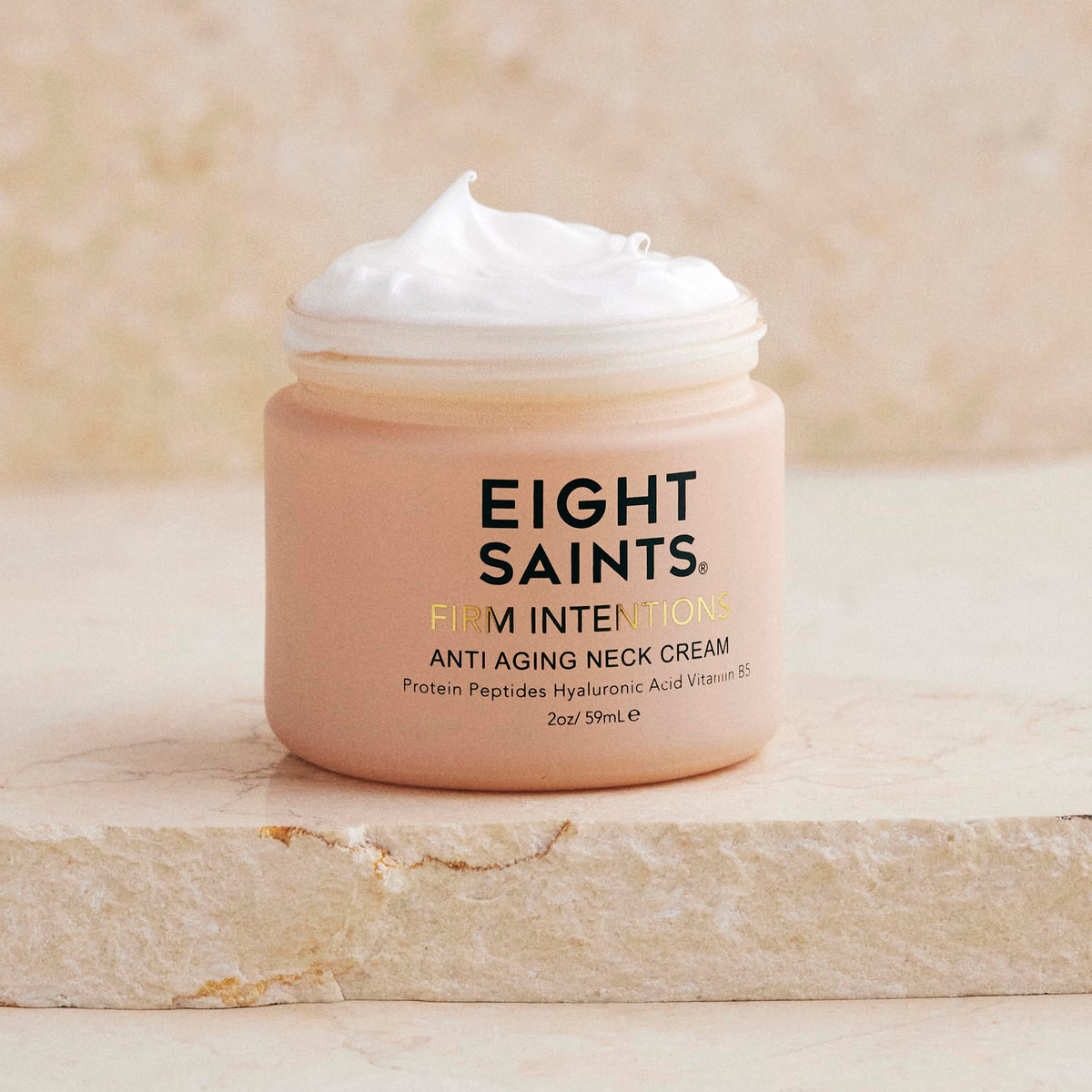 Eight Saints Neck Cream packaging side view