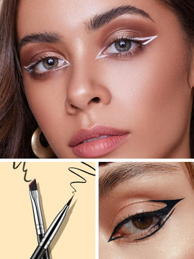 EIGSHOW Angled Eyeliner Brush and Eyeshadow Brush set packaging