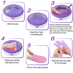 Ejiubas Paraffin Wax Machine packaging and included accessories