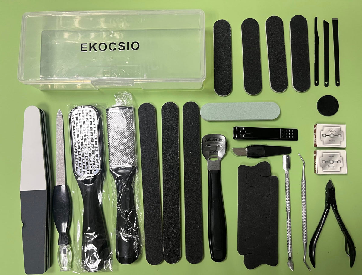 EKOCSIO portable pedicure kit for travel