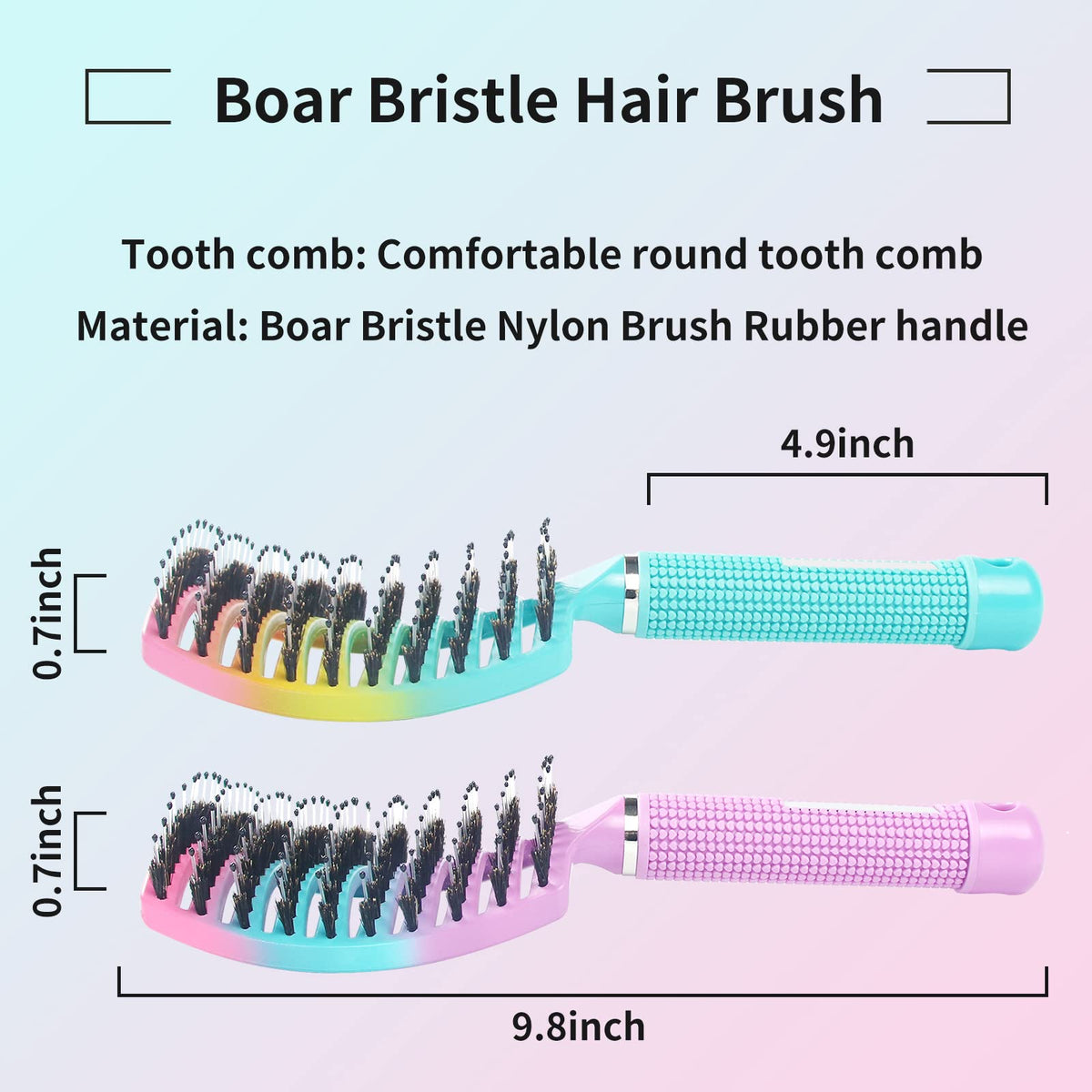 EKONAER Detangling Brush 2 Pack packaging