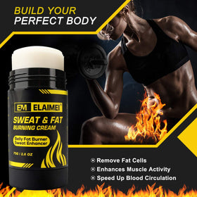 ELAIMEI Fat Burning Sweat Cream side view showing packaging
