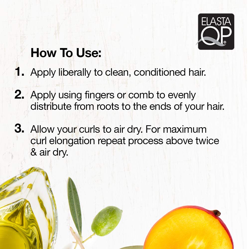 ELASTA QP Olive Oil & Mango Butter Glaze application on hair