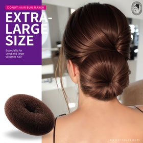 Elastic bands included in Teenitor hair bun maker kit
