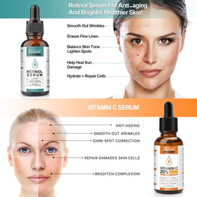 ELBBUB Retinol Serum 30ml side view showcasing the bottle
