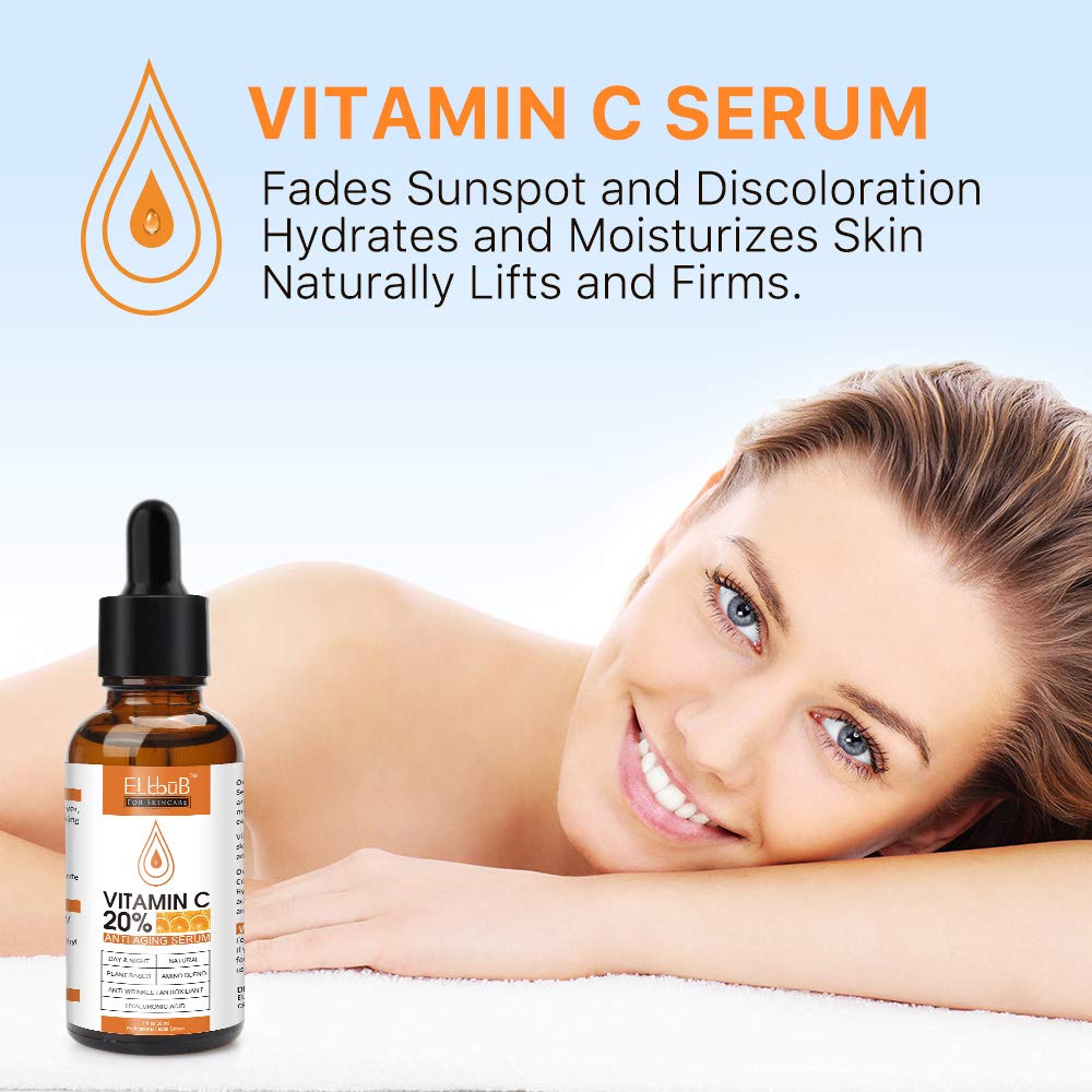 ELBBUB Vitamin C Serum application on skin