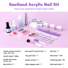 Electric nail drill included in SAVILAND Acrylic Nail Kit