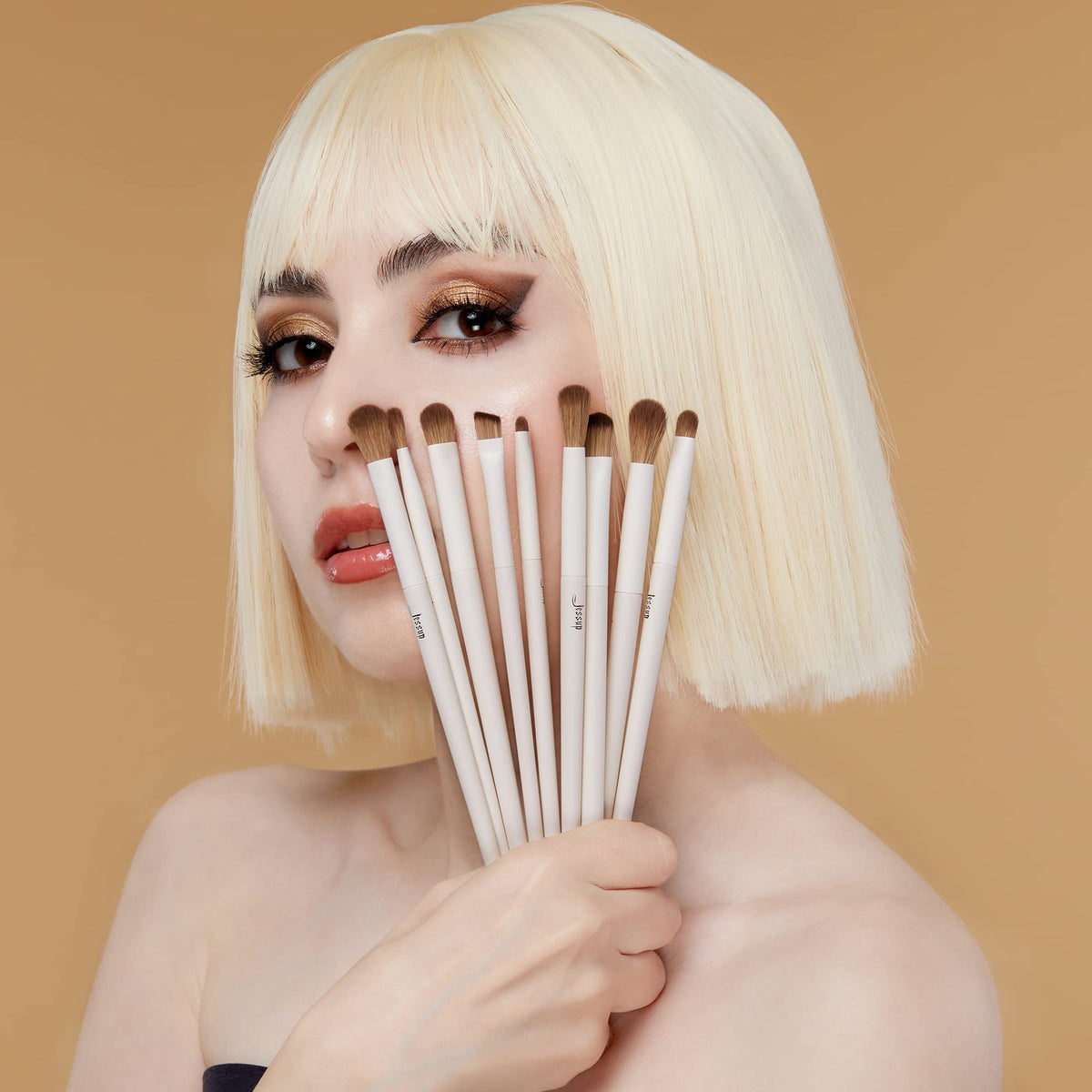 Elegant packaging of Jessup 10Pcs Eye Makeup Brush Set