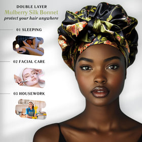 Elegant packaging of Nochka Fashion Wild Rose Silk Hair Bonnet
