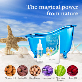Elegant packaging of Saint Roy Spa Gift Basket