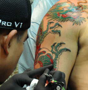 Element Tattoo Supply Brown Tattoo Ink packaging detail