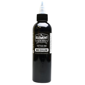 Element Tattoo Supply Greywash Ink Set 5 Shades 4oz black ink close-up