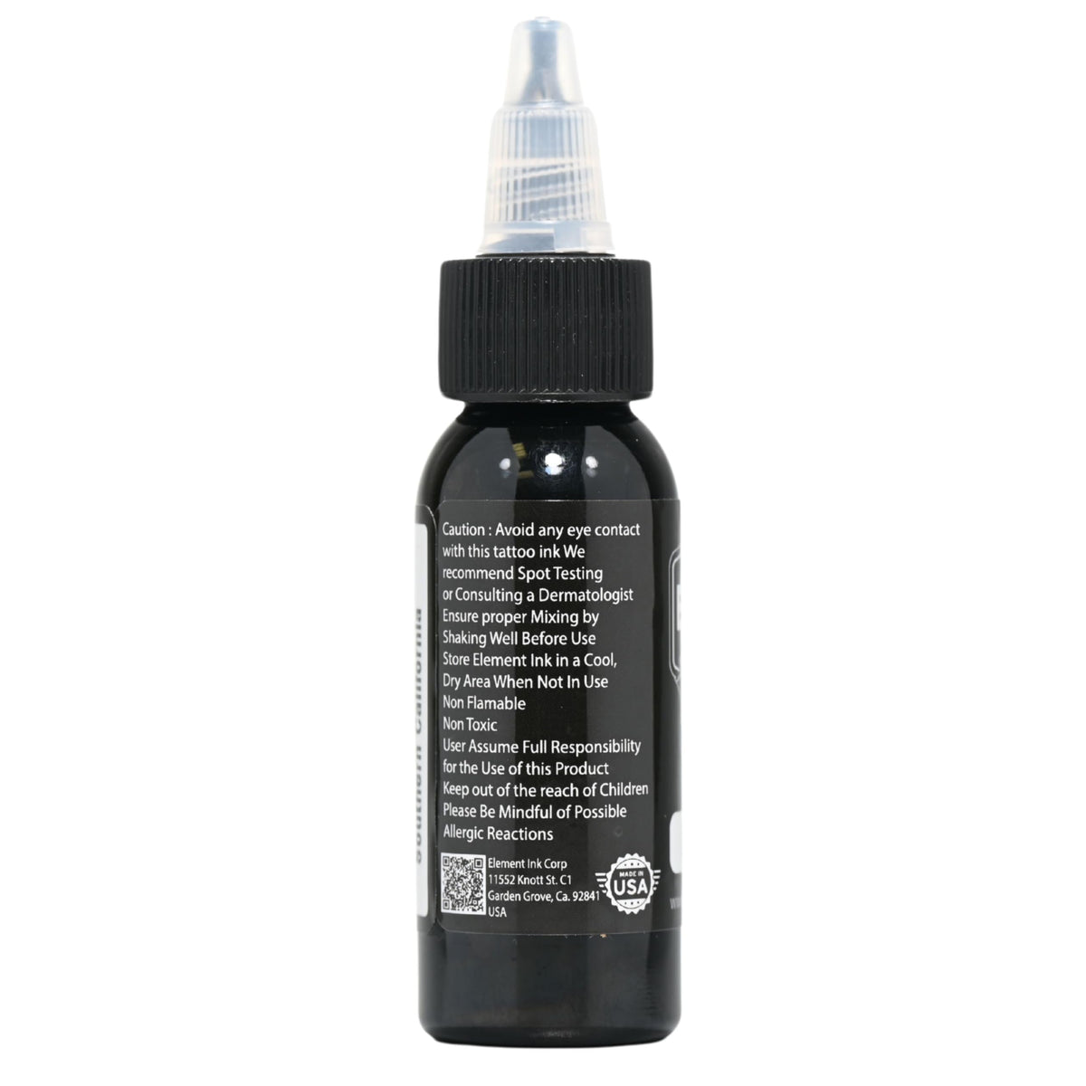 Element Tattoo Supply Greywash Ink Set black ink bottle