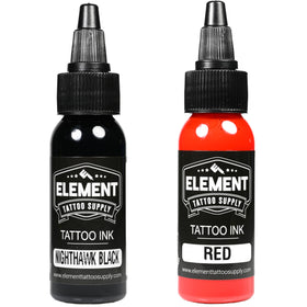 Element Tattoo Supply ink bottle with vegan formula label