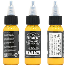 Element Tattoo Supply Ink Set 1oz blue bottle with label