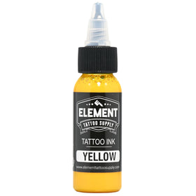 Element Tattoo Supply Ink Set 1oz bottles close-up showing seals