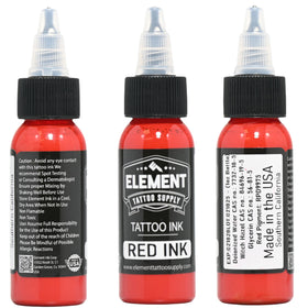Element Tattoo Supply Ink Set 1oz yellow bottle with label