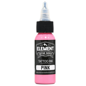 Element Tattoo Supply Pink Tattoo Ink 1oz bottle front view