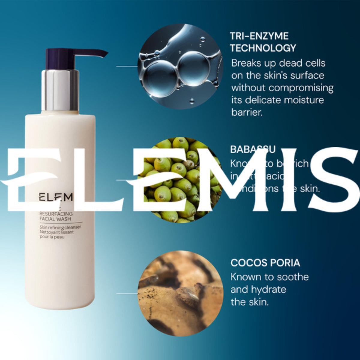 ELEMIS Dynamic Resurfacing Facial Wash 200ml in use