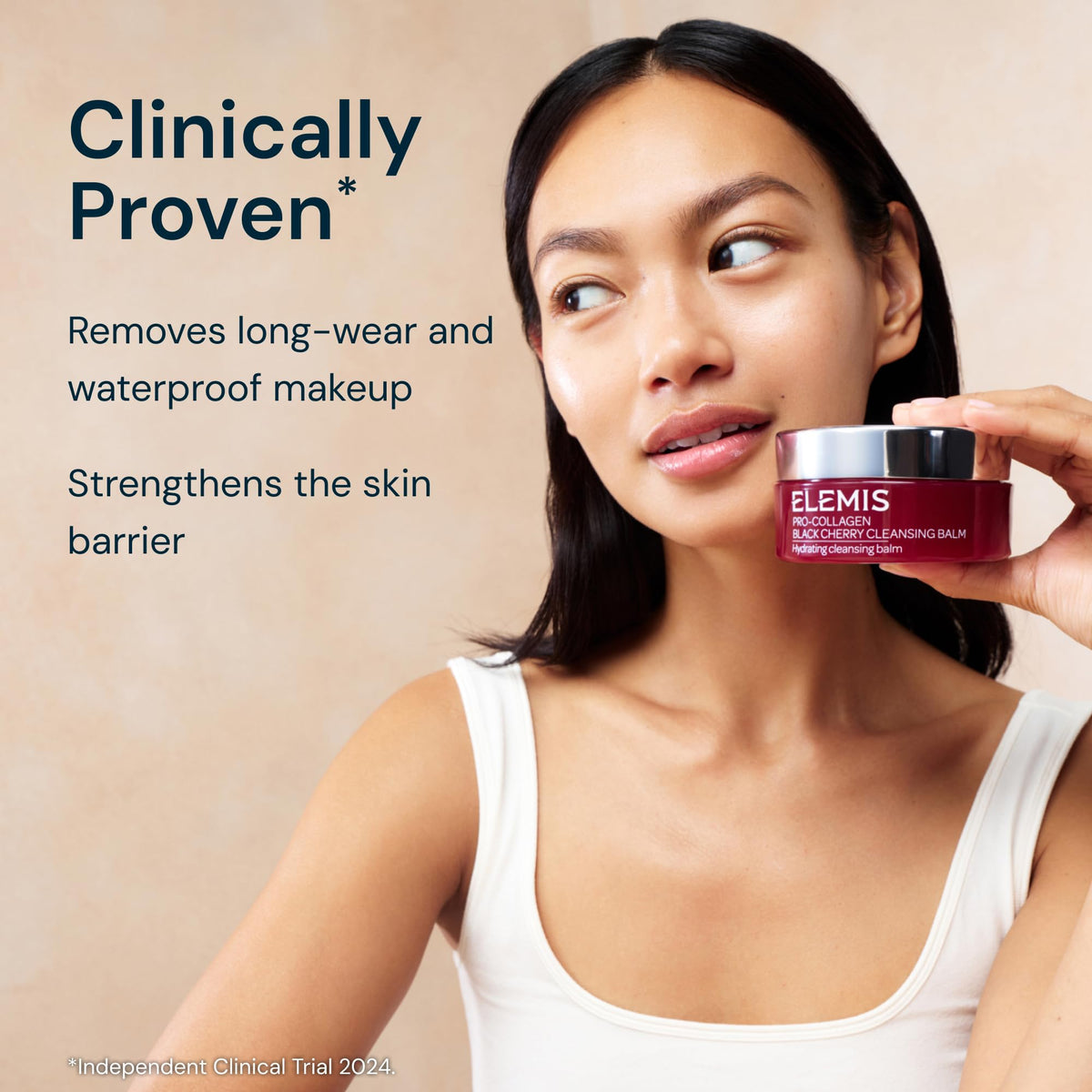 ELEMIS Pro-Collagen Black Cherry Cleansing Balm 100g texture close-up