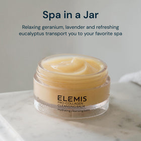 ELEMIS Pro-Collagen Cleansing Balm on a bathroom counter