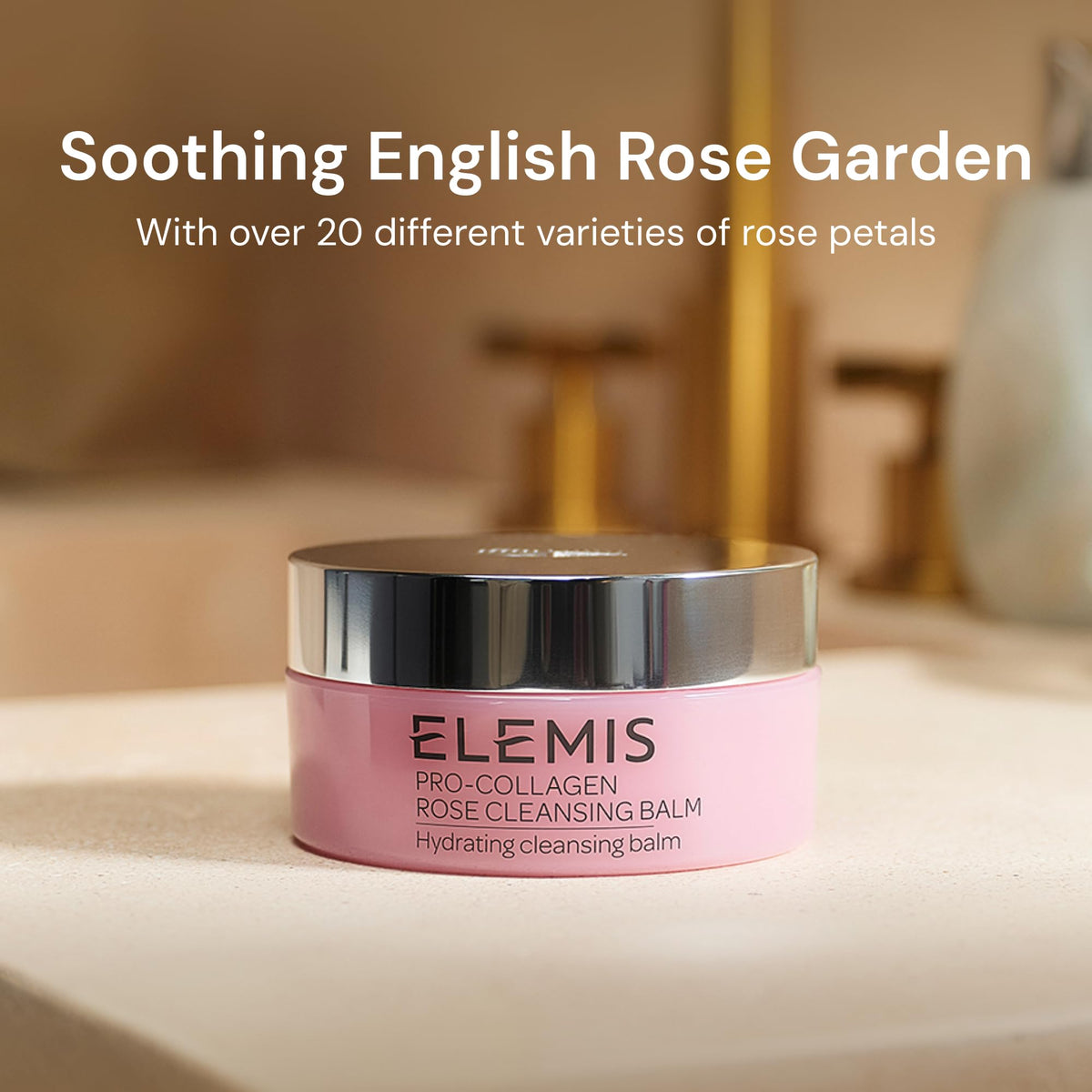 ELEMIS Pro-Collagen Rose Cleansing Balm with rose petals