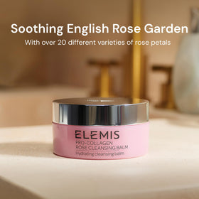 ELEMIS Pro-Collagen Rose Cleansing Balm with rose petals
