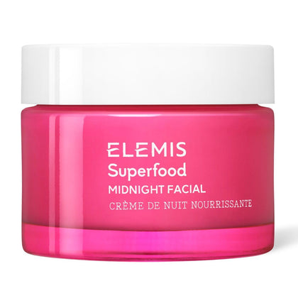 ELEMIS Superfood Midnight Facial 50ml front view with packaging