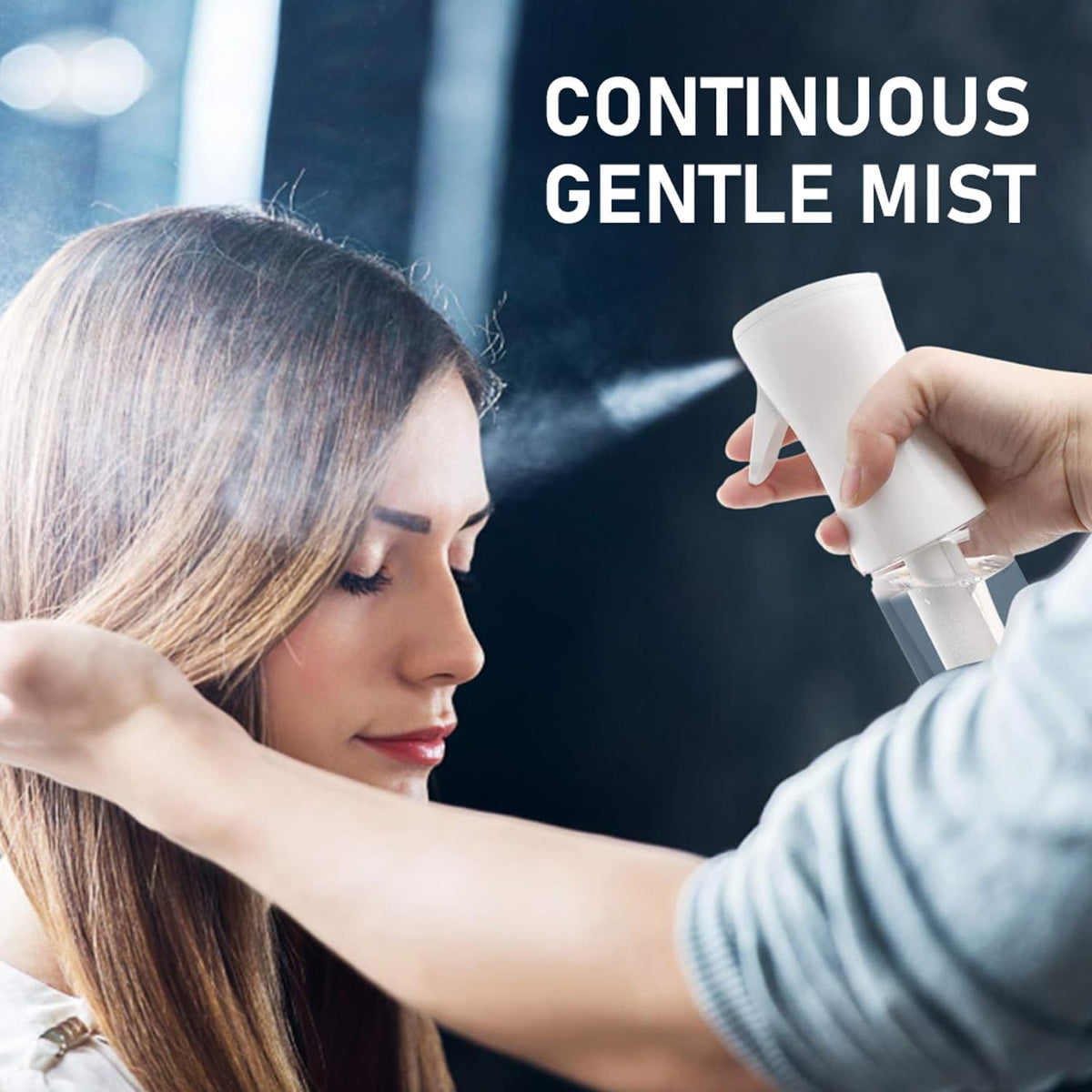 ELEMSY Continuous Spray Bottle for Hair ergonomic design