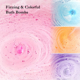 Elfinbay bath bombs in a relaxing bath setting